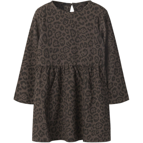 Name It Chocolate Brown Nmflinna Ls Dress