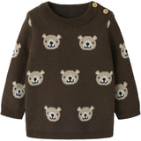 Name It Chocolate Brown Nbmneil Ls Knit Top
