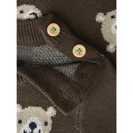 Name It Chocolate Brown Nbmneil Ls Knit Top