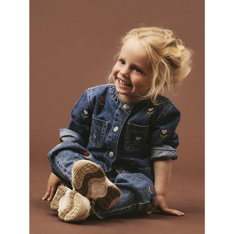 Name It Medium Blue Denim Embroided Nmfmalo Dnm Emb Jacket 5526-Bp