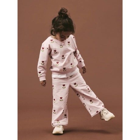 Name It Parfait Pink Nmfnancy Wide Swe Pants Bru