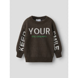 Name It Chocolate Brown Nmmnoah Ls Loose Knit