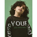 Name It Chocolate Brown Nmmnoah Ls Loose Knit