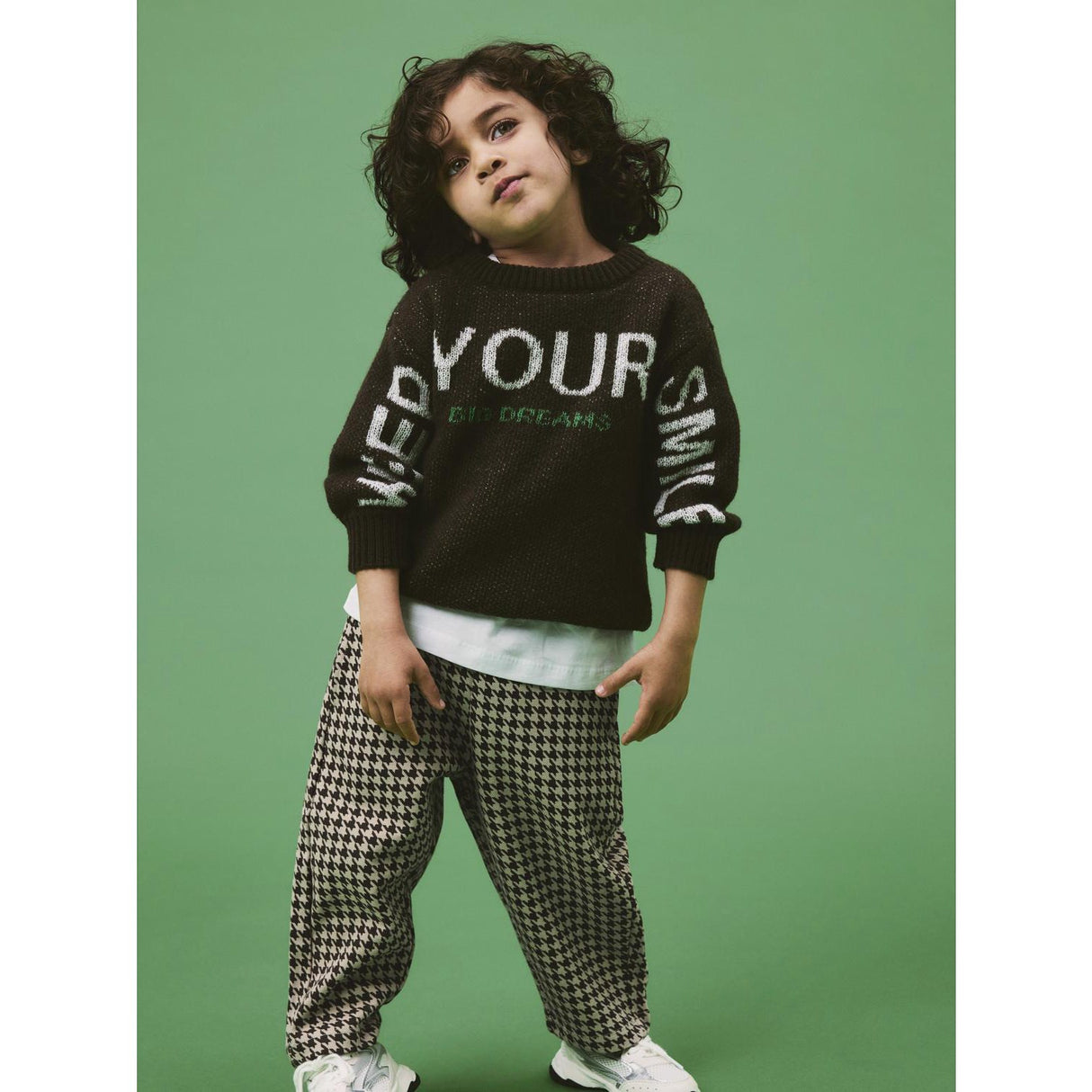 Name It Chocolate Brown Nmmnoah Ls Loose Knit