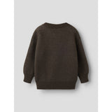 Name It Chocolate Brown Nmmnoah Ls Loose Knit