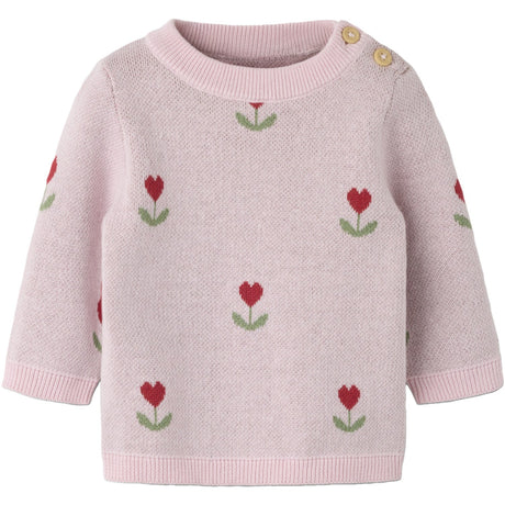 Name It Parfait Pink Nbfnela Ls Knit Top