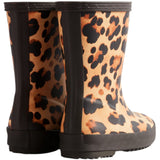 Hunter Leopard Print/Chocolate Brown Kids First Leopard Print Boot