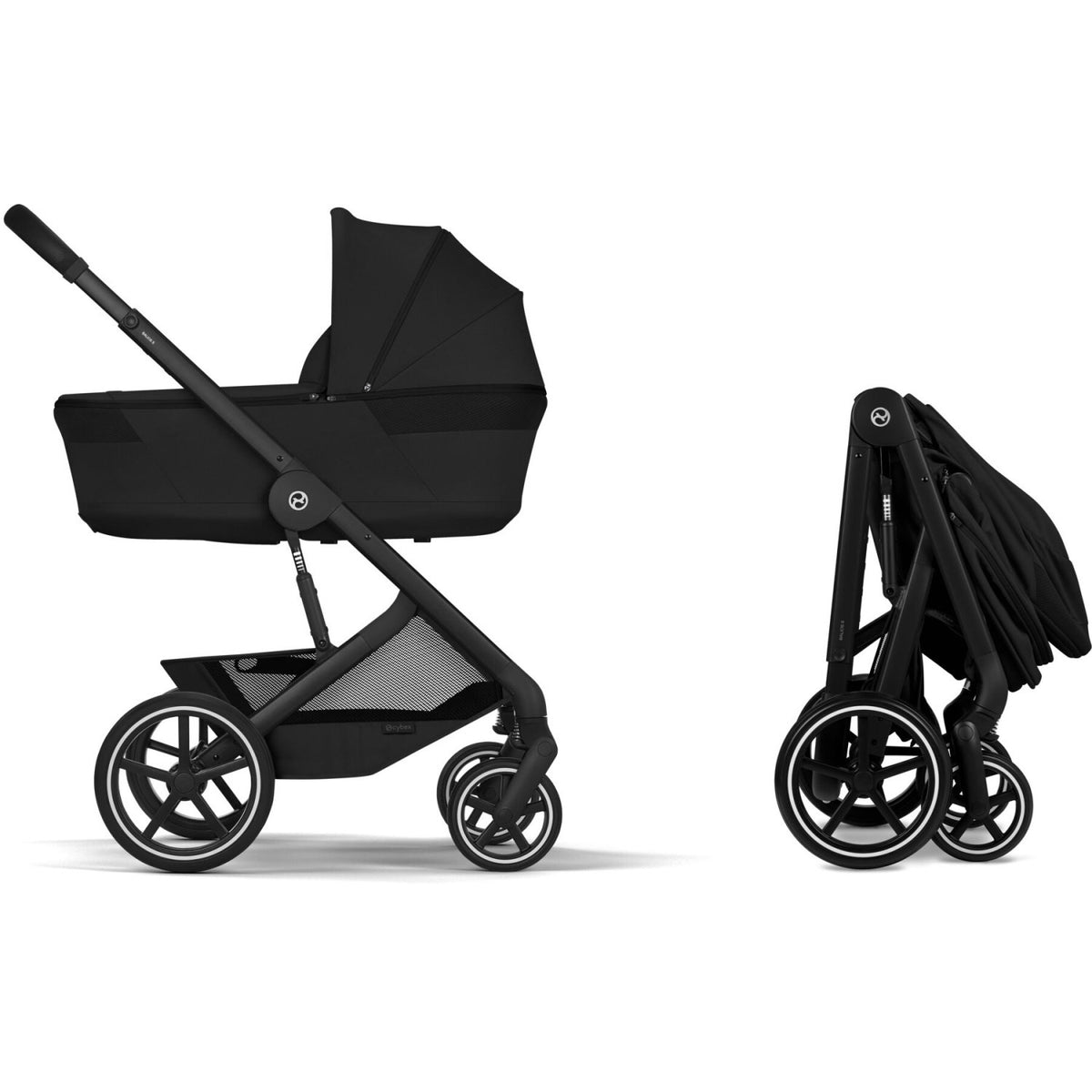 Cybex Moon Black Balios S Lux Blk Including Foldable Cot