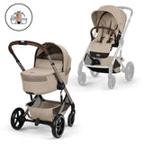 Cybex Almond Beige Balios S Lux Tpe Including Foldable Cot