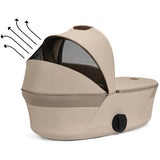Cybex Almond Beige Balios S Lux Tpe Including Foldable Cot