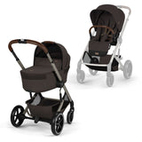 Cybex Chocolate Brown Balios S Lux Tpe Including Foldable Cot