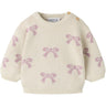 Name It Birch Bows In Mauve Shadows Nbfoana Ls Knit Box