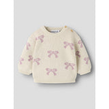 Name It Birch Bows In Mauve Shadows Nbfoana Ls Knit Box