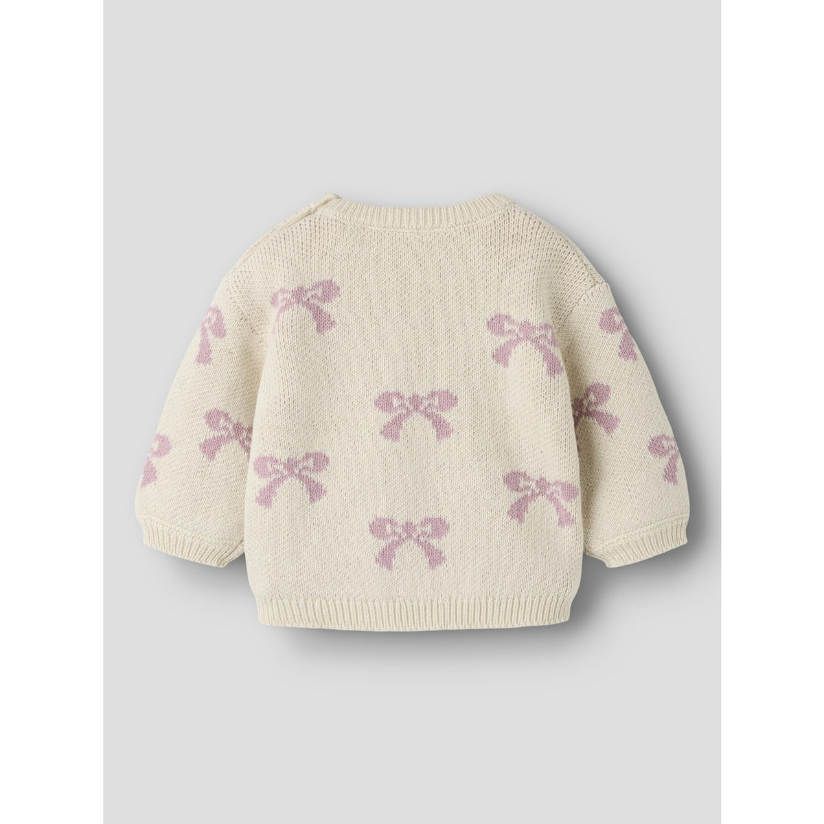 Name It Birch Bows In Mauve Shadows Nbfoana Ls Knit Box