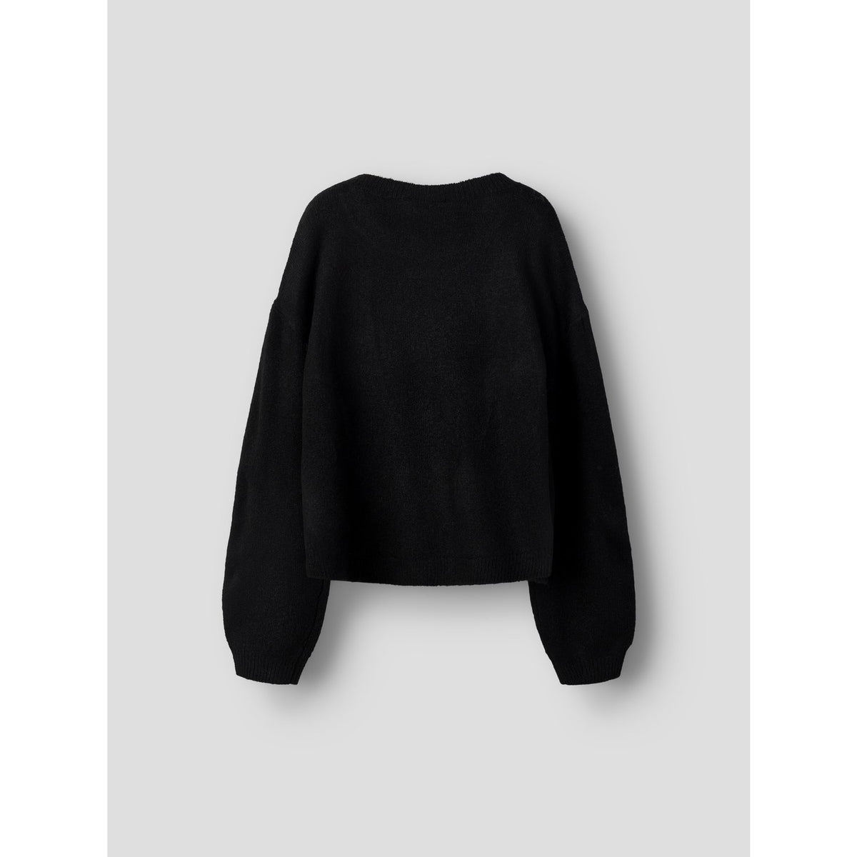 Name It Black Hearts In Birch Nkfogusse Ls Knit