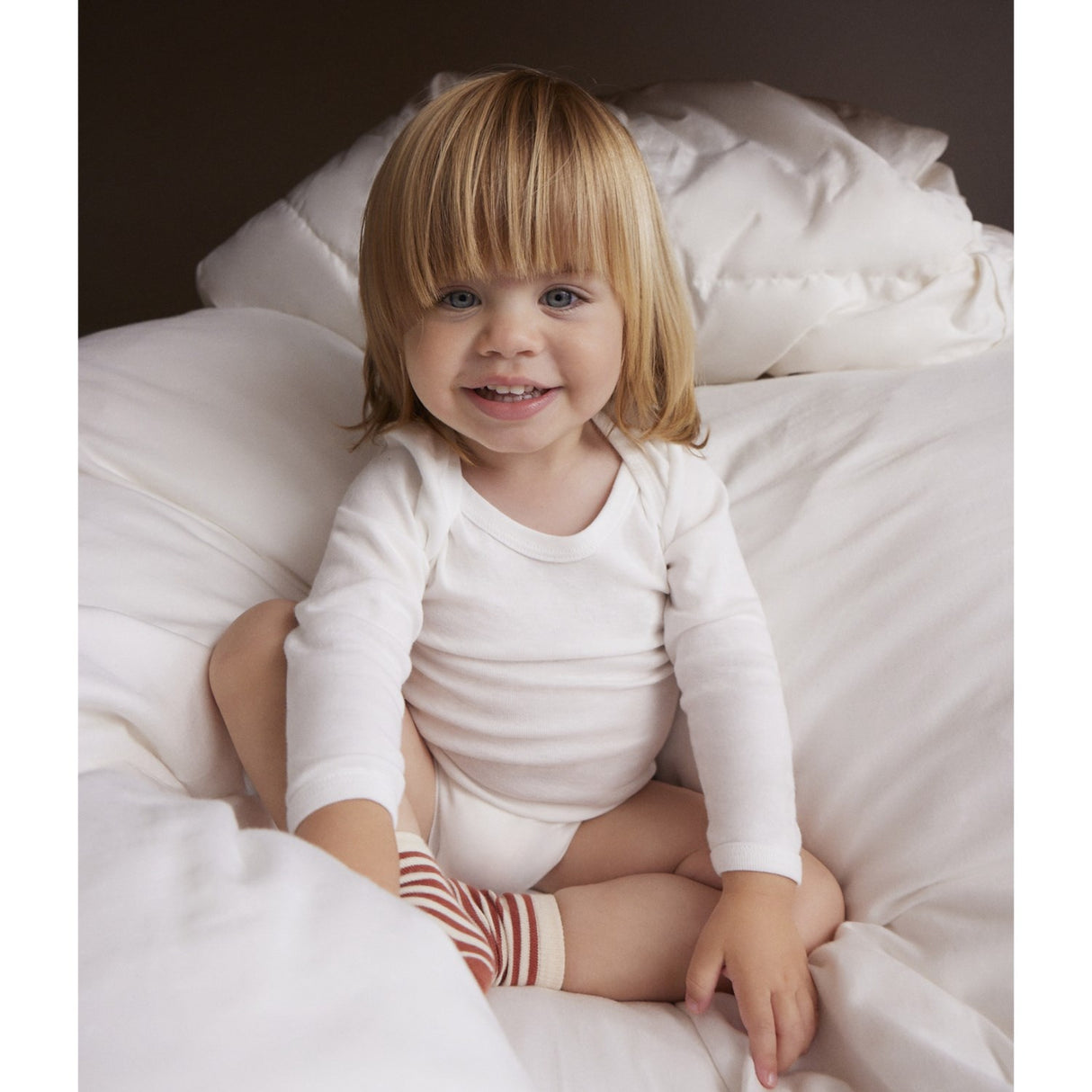 Petit Bateau Variante 1 Long Sleeve Bodysuit
