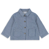 Konges Sløjd Blue Stripe Luc Shirt Jacket Gots