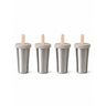 Haps Nordic Oyster Grey Ice Lolly Makers 4-Pack