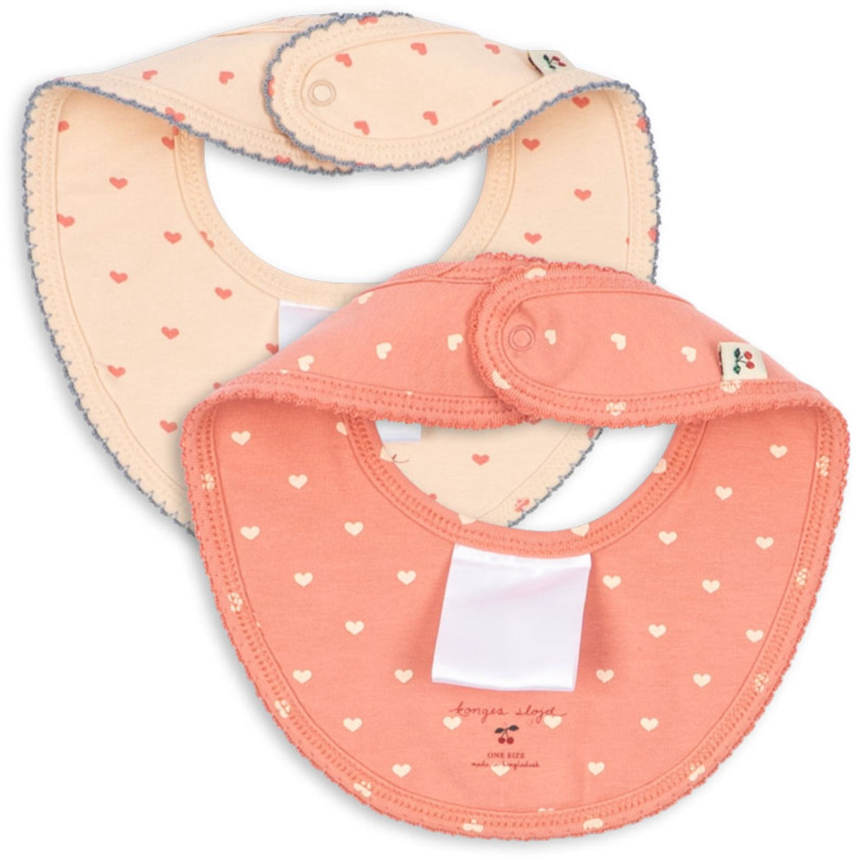 Konges Sløjd Coeur Lantana/Teddy Coeur Basic 2 Pack Bibs