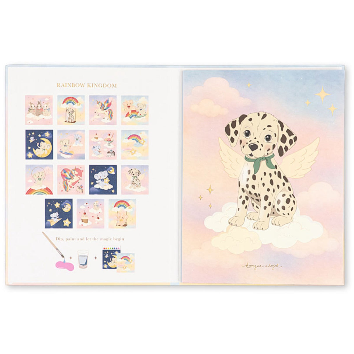 Konges Sløjd Multi Rainbow Watercolor Book