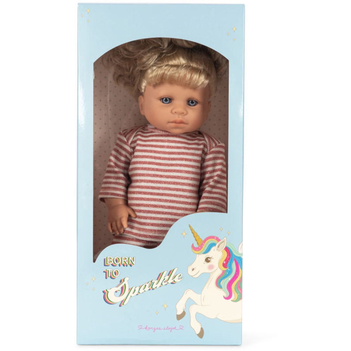 Konges Sløjd Rose Cream Stripe Noemi Unicorn Doll