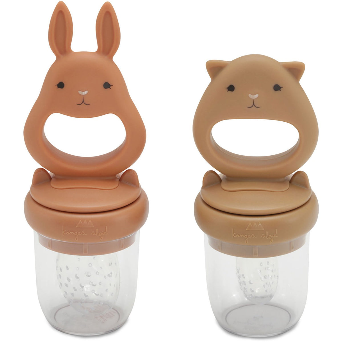 Konges Sløjd Almond/Terracotta Silicone Fruit Feeding Pacifier