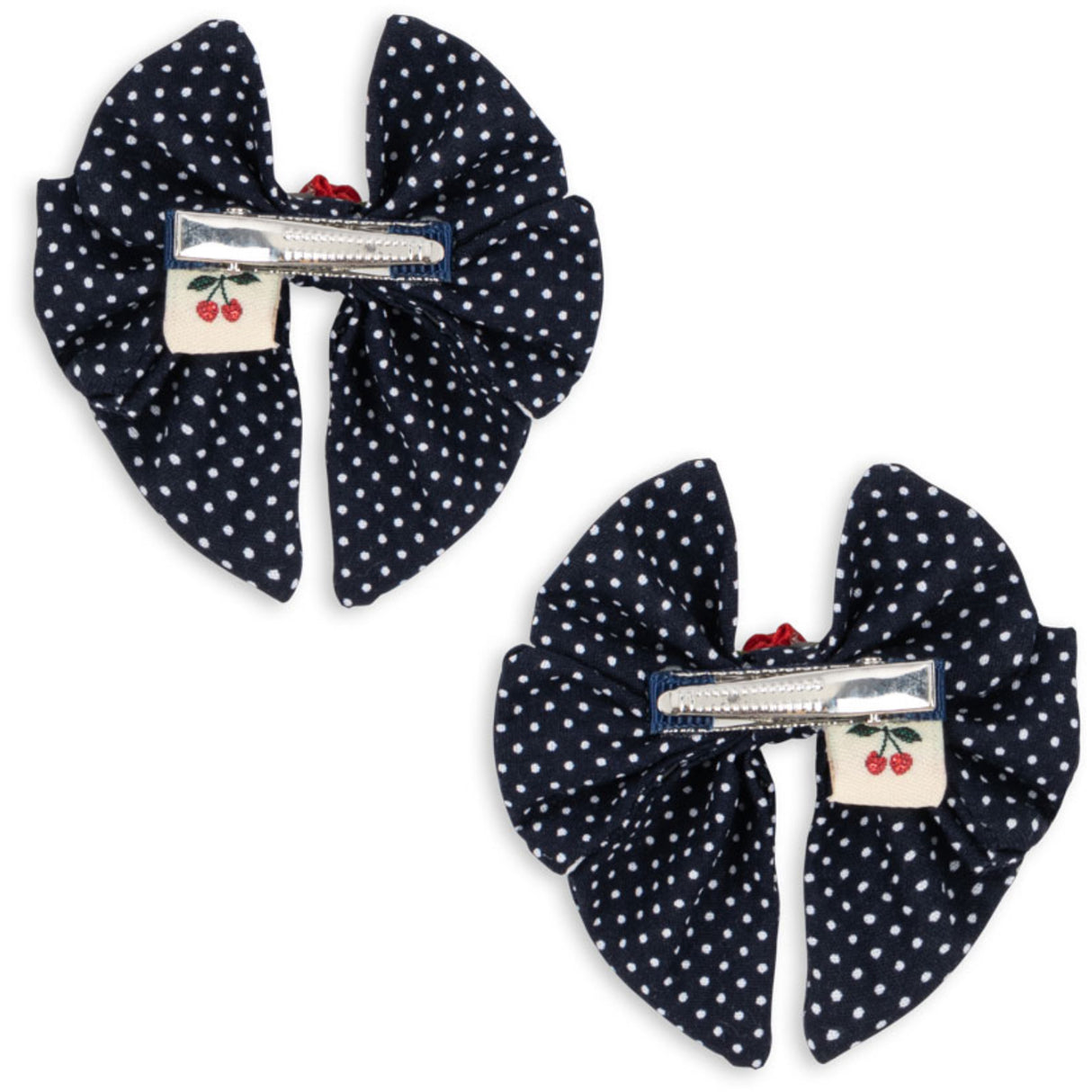 Konges Sløjd Dot Nuit 2 Pack Rose Rouge Bow Hair Clip