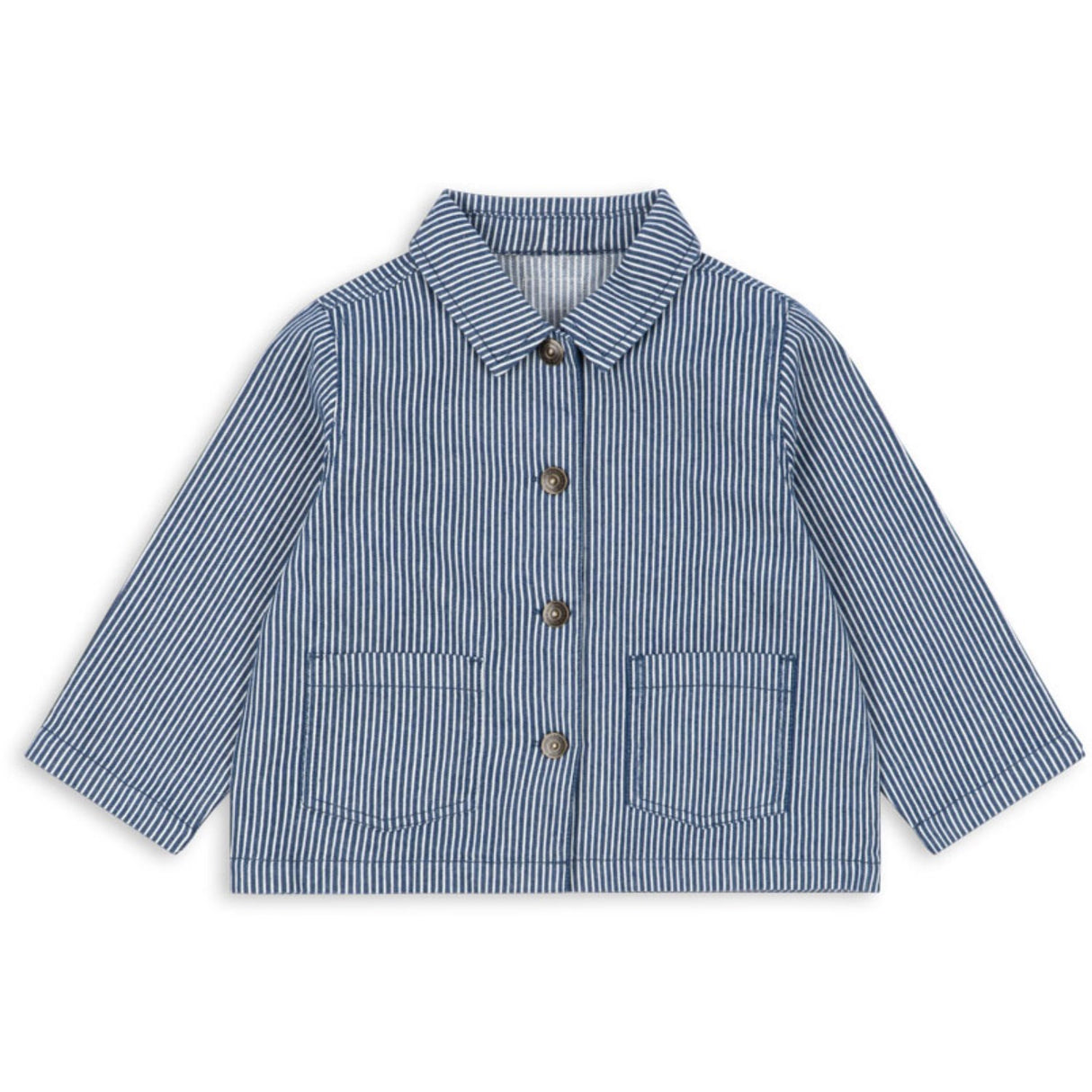 Konges Sløjd Blue Stripe Luc Shirt Jacket Gots