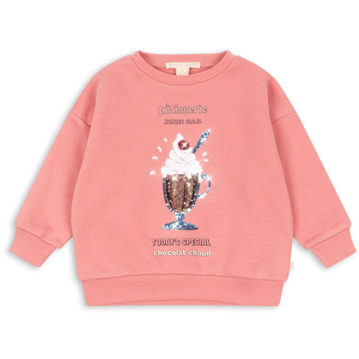 Konges Sløjd Peach Blossom Lou Sequin Sweatshirt Gots