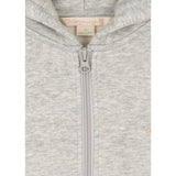 Konges Sløjd Grey Melange Lou Sequin Sweat Zip Hood Gots
