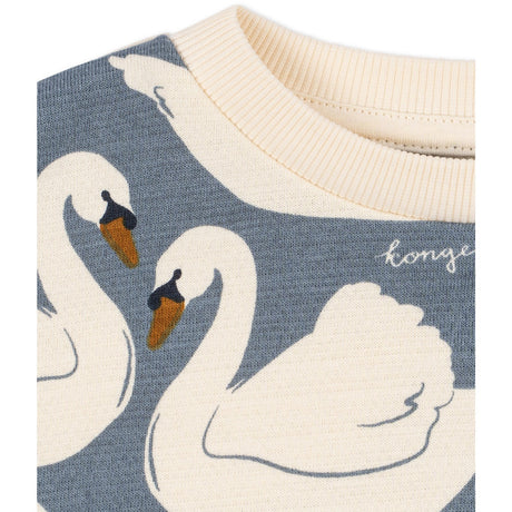 Konges Sløjd Swan Loupy Print Sweatshirt Gots