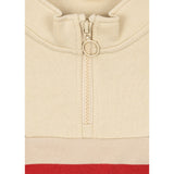 Konges Sløjd Tangerine Stripe Loupy Half Zip Sweat Gots