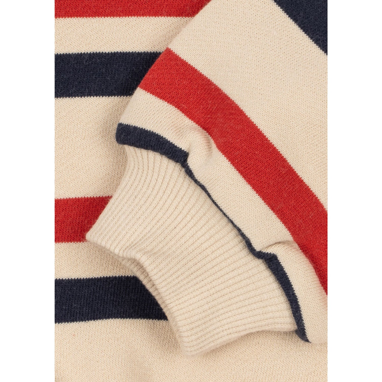Konges Sløjd Tangerine Stripe Loupy Half Zip Sweat Gots