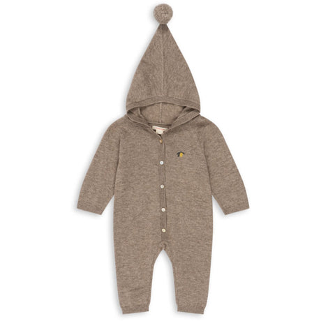 Konges Sløjd Light Brown Mattou Knit Onesie
