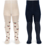Konges Sløjd Cherry Mix 2 Pack Cherry Dot Tights