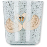 Konges Sløjd Swan Blue Sparkly Dinner Set