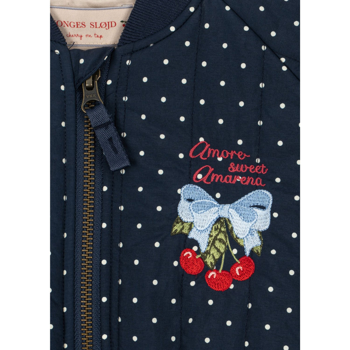Konges Sløjd Dot Nuit Petite Juno Printed Dot Bomber Jacket