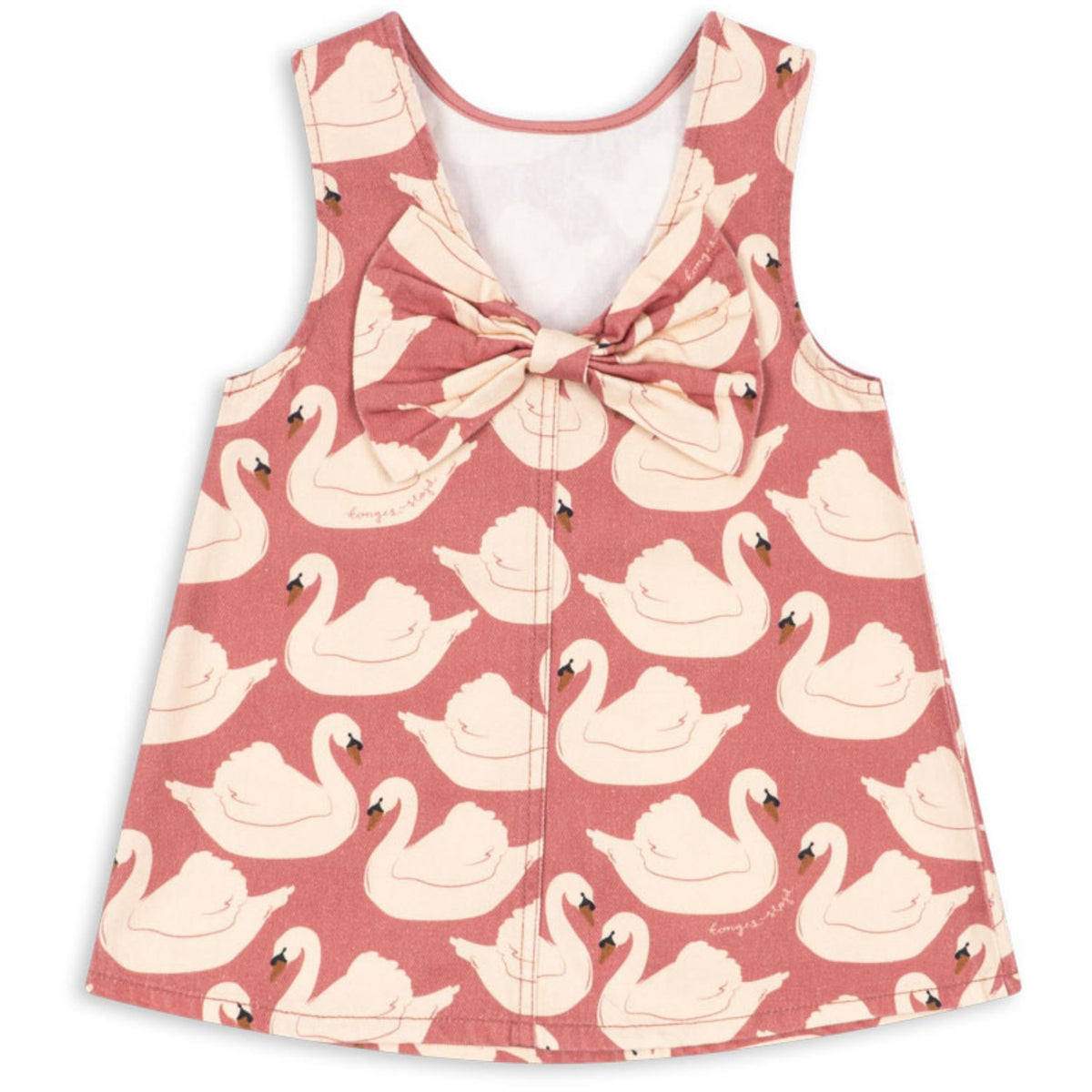Konges Sløjd Swan Rose Magot Bow Dress Gots