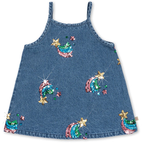 Konges Sløjd Rainbow Star Magot Sequin Strap Dress Gots