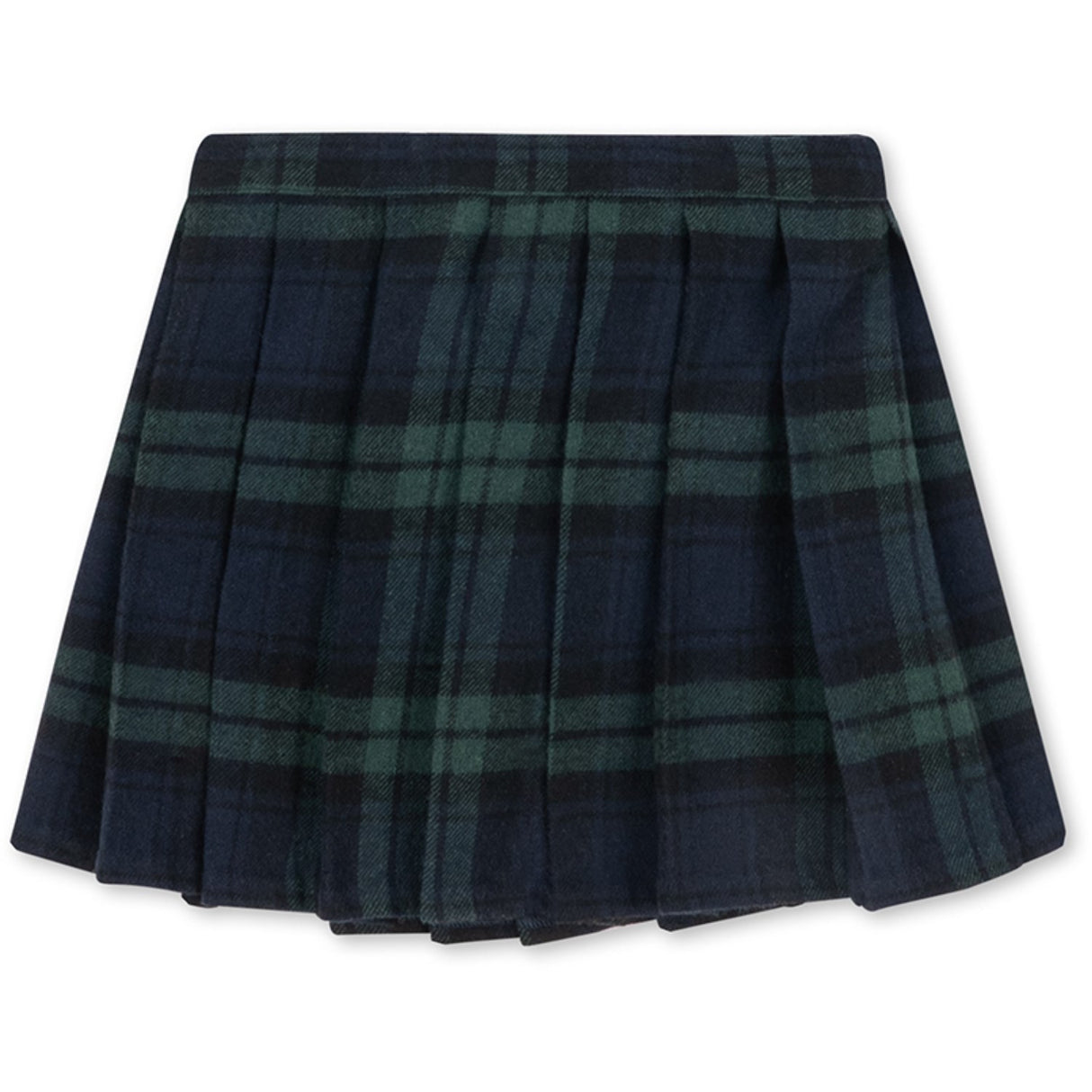 Konges Sløjd Green Check Checky Pleat Skirt Gots