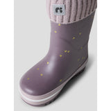 Name It Flint Gold Heart Nmfnoa Thermo Rubberboot Knit Heart Noos