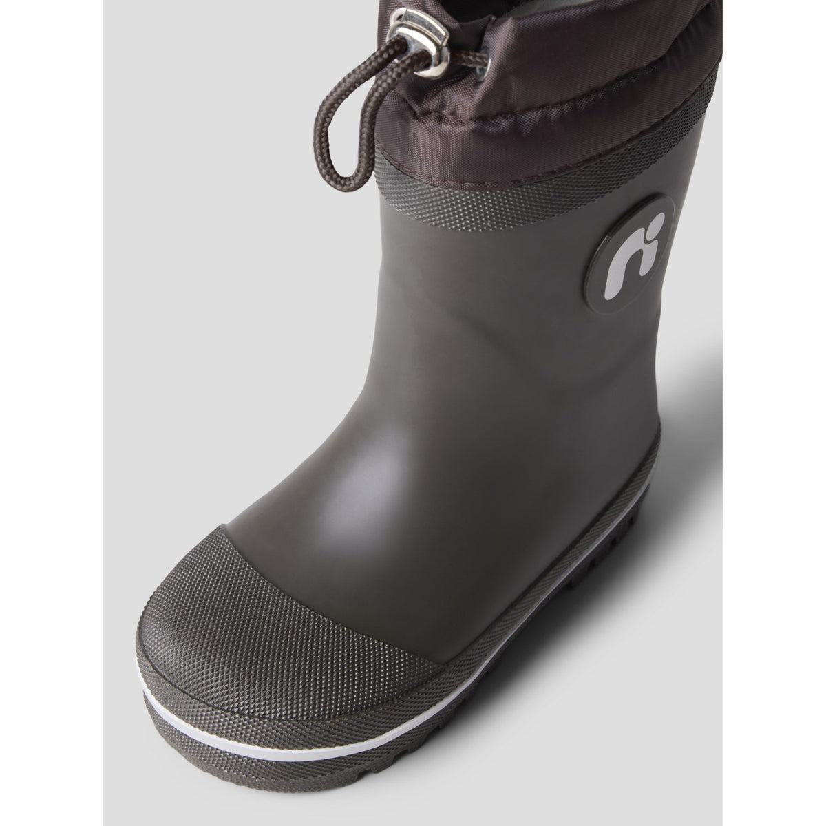 Name It Chocolate Brown Nmnnuno Thermo Rubberboot Solid Noos