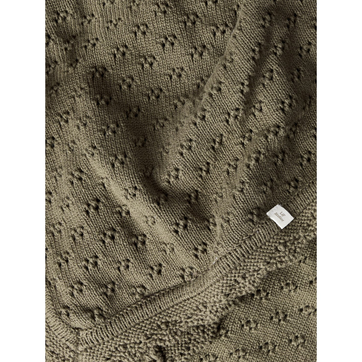 Lil'Atelier Teak Nbnnilio Knit Blanket Lil