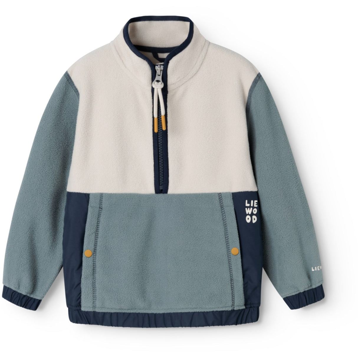 LIEWOOD Classic Navy Mix Wynn Fleece Half Zip Shirt