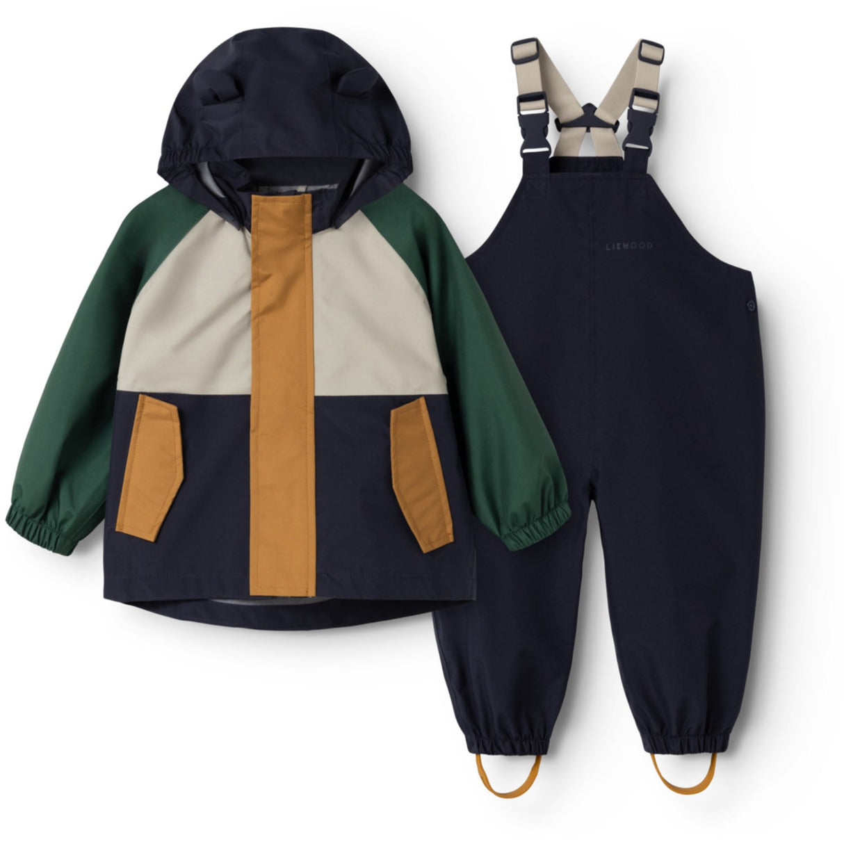 LIEWOOD Garden Green Multi Mix Manu Rainwear Set