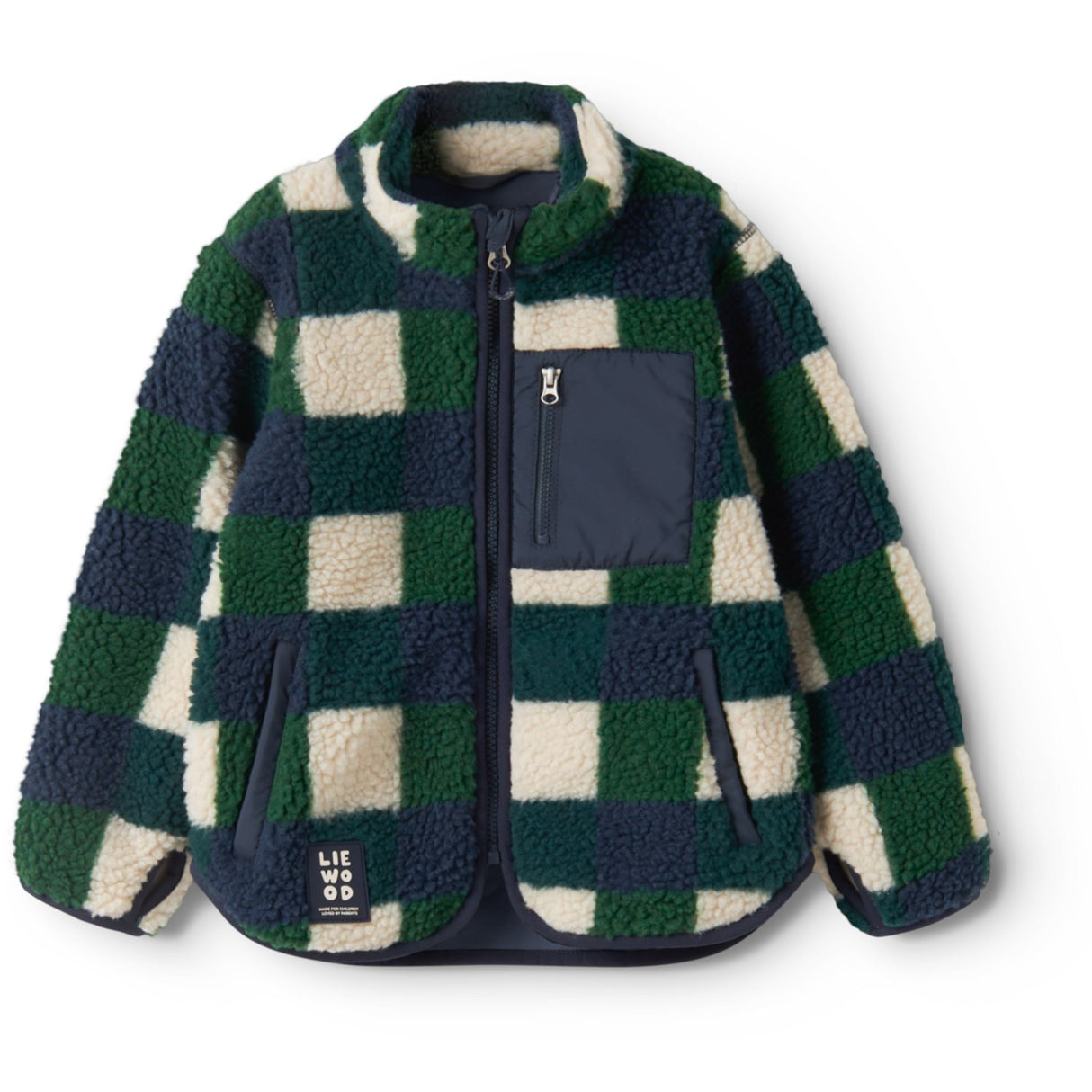 LIEWOOD Mega Check / Bright Garden Nolan Pile Jacket