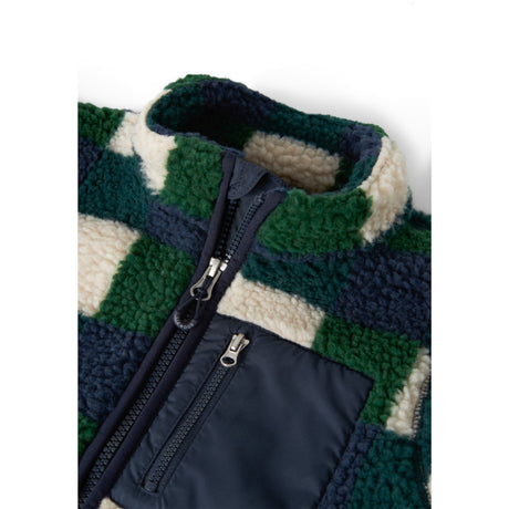 LIEWOOD Mega Check / Bright Garden Nolan Pile Jacket