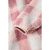 LIEWOOD Mega Check / Rose Blush Nolan Pile Jacket