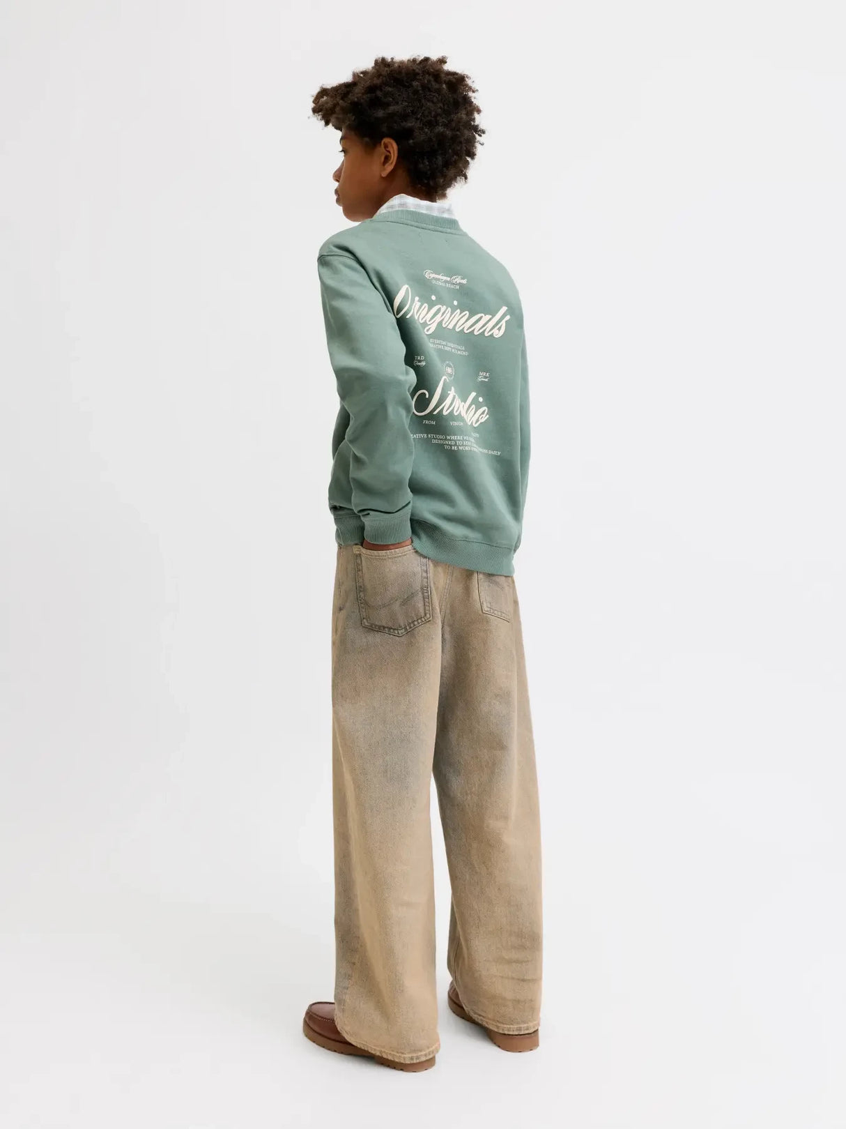 Jack & Jones Junior Laurel Wreath Jornorrebro Typo Back Sweat Cn Jnr