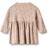 Wheat Grey Cloud Flowers Jersey Dress L/S Emmy